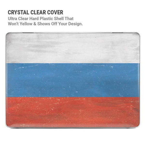 Russian Flag Distressed MacBook Pro 13in (2020) Case plus Skin